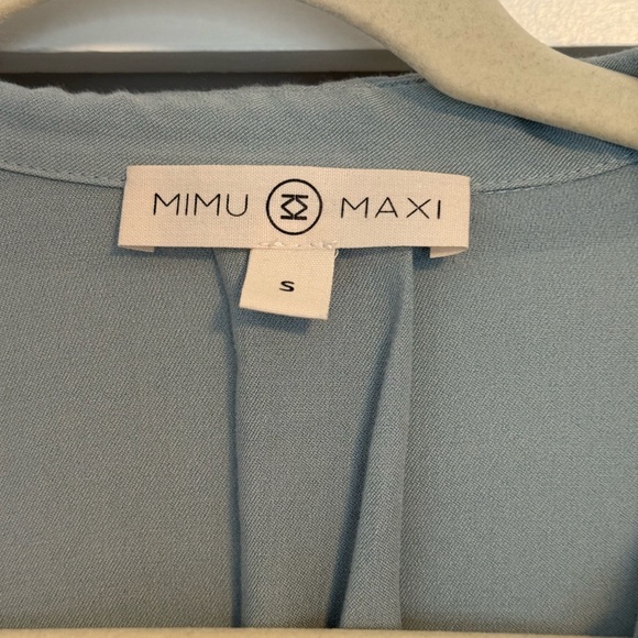 Chic Long Sleeve Blue Dress - Picture 2 of 3